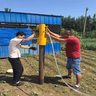 防汛抗洪柴油打桩机防汛气动打桩机便携式防汛植桩机