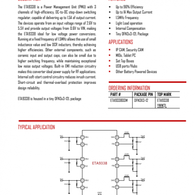 �����̹�Ӧ��̩ETA6027S2F�ɱ���������ؿ��� SOT23-5��װ