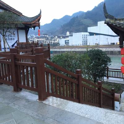 成都sccs20190202户外仿木栏杆,驰升桥梁市政水泥护栏