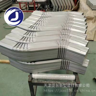 天津捷创供应彩钢 彩铝雨水管落水管 144*108型 0.5mm宝钢银色