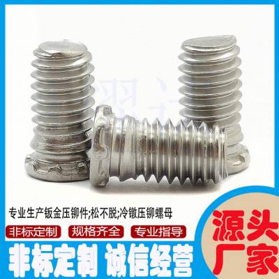 紧固件厂家供应压铆螺钉FHLS-832-5/6/8/10小头不锈钢压板螺丝钉