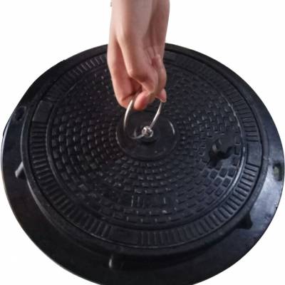 拉环bmc复合井盖轻型排水口井盖300圆管道井盖