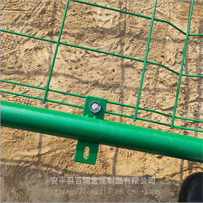 安平百瑞 框网隔离栅 绿色铁丝双边丝护栏网 草绿色圈地养殖网 厂家直销