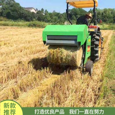 新疆畜牧养殖干草打捆机 秸秆粉碎自动打捆机 自行走式干草打捆机