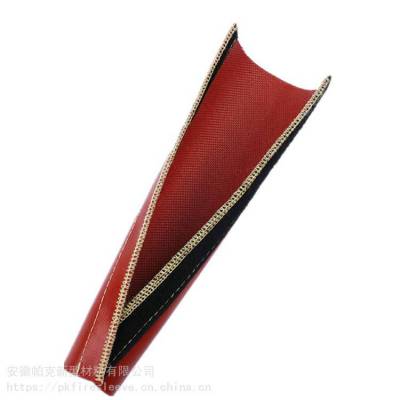 外部红色胶皮绝缘材料硅树脂绝缘搭扣式防烫管