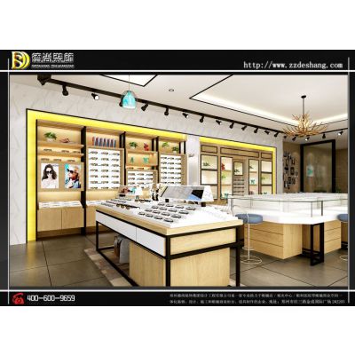 眼镜店装修设计-展柜展架制作厂家-前旗晴彩眼镜店效果图