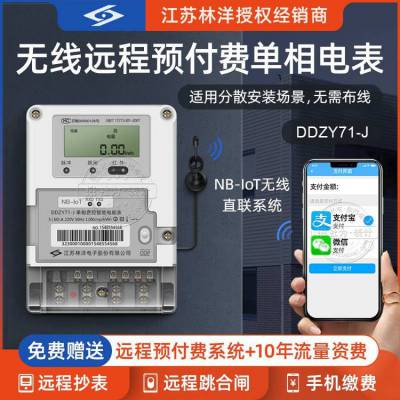 NB-IoT远程抄表预付费220v电表 智能远程手机抄表电表林洋DDZY71-J