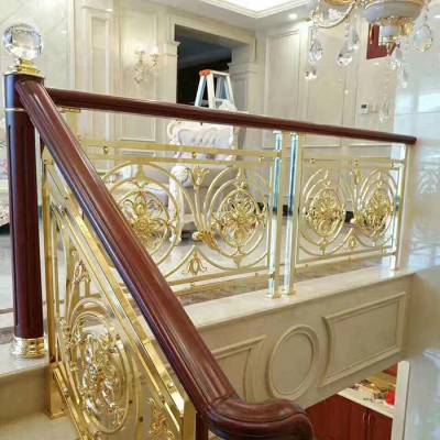 铜楼梯护栏受欢迎的风格 新中式铜雕花楼梯