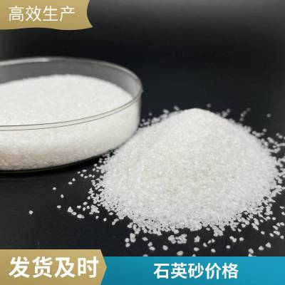 蓝宇厂家直销白色石英砂 水处理石英砂滤料 喷砂 人造草坪1-2mm