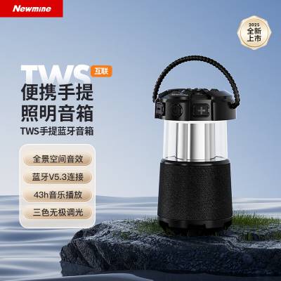 纽曼 无线 蓝牙音箱 户外 露营 便携音响 电脑 高音质 重低音炮 环绕露营 小音响立体苹果华为小米适用