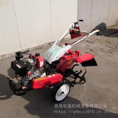 汽油两驱微耕机 四冲程手扶旋耕机 小型家用旋耕机
