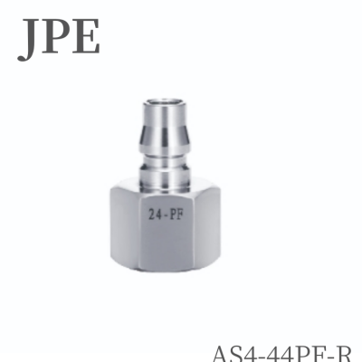 JPE快速接头（子体）SUS304不锈钢AS4-44PF-R内螺纹BSPT尺寸1/2