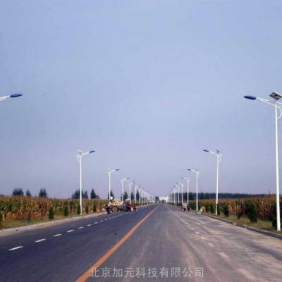 太阳能led路灯 吉林四平6米30w马路照明太阳能路灯