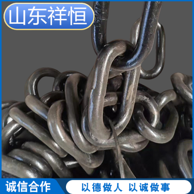 矿用高强度圆环链 直径38*137-C锻打链条 热处理刮板机机头传动链