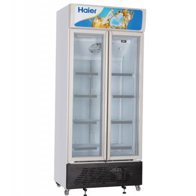 haier/海尔立式二门展示柜sc-450g立式双开门冷藏展示柜 海尔两门保鲜