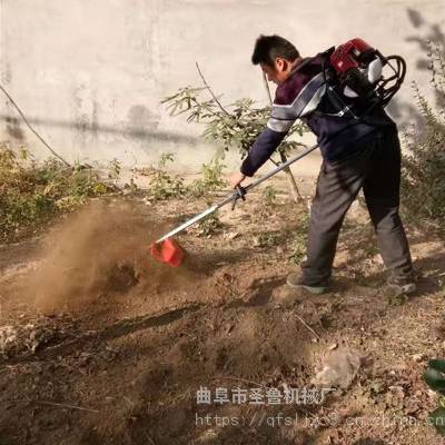 便携式汽油锄草机 微型玉米地锄地机 圣鲁苗圃便携式除草机