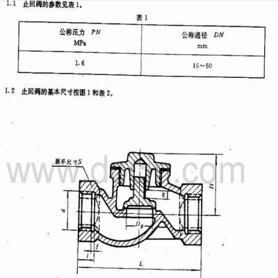 上海质邦阀门制造CB/T310-1999船用内螺纹青铜直通止回阀