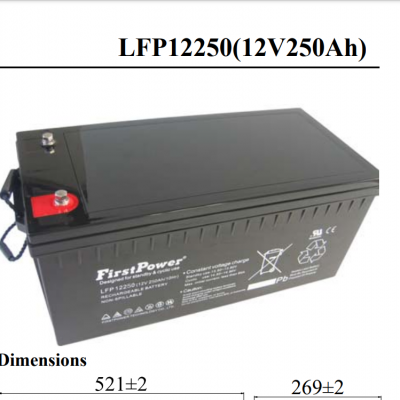 һLFP12250ά12V250AHܴ