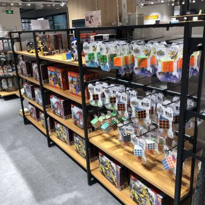 定製日用品展示架廚具鋼木架超市貨架 鍋具展櫃 小商品架子