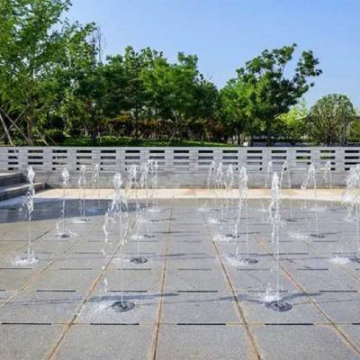 方阵旱喷广场旱喷空气加湿旱地旱喷流水旱式音乐喷泉