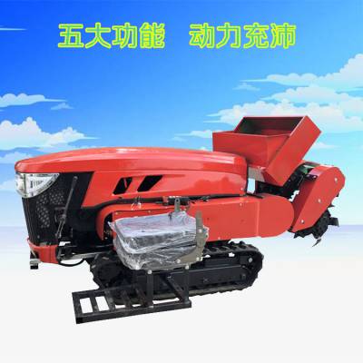 新款田园管理机 多功能直连式果园除草机 柴油动力开沟机
