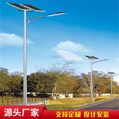 新农村低价太阳能路灯智能光感应绿色环保节能 整高6米灯杆 质保三年