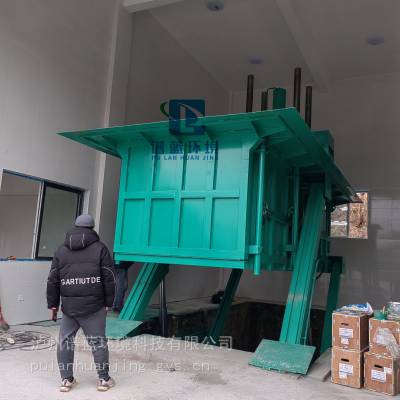 旧垃圾站拆除非标上门测绘量身定制无立柱隐藏地下升降垃圾收集水平垂直压缩转运箱设备四 川厂