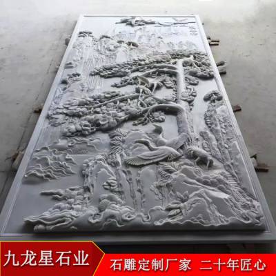 石刻浮雕制作 祠堂石材浮雕壁画设计