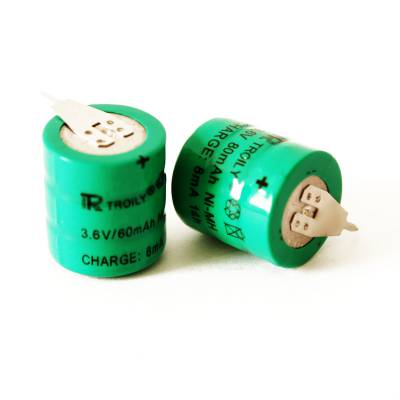 TROILY 镍氢纽扣充电电池NIMH3.6V60mAh应急灯线路板电池