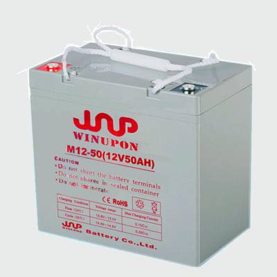 WINUPON炜业通蓄电池M12-50监控12V50AH直流屏消防通讯EPSUPS电源