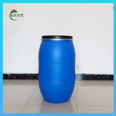 厂家供应200升法兰桶 心选200l化工塑料桶大口径200kg抱箍桶