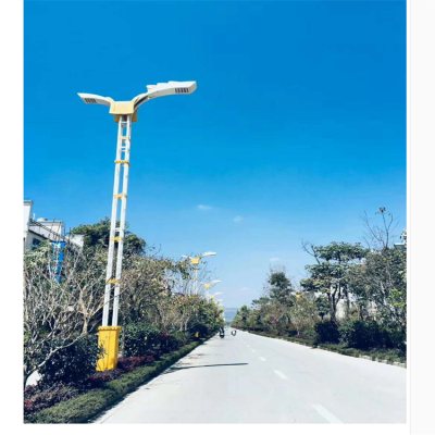 芯鹏达民族风太阳能路灯杆7米高低臂道路景观灯XPD-MZF18