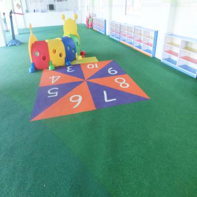 供应广东广西EPDM橡胶地板 彩色颗粒地垫 现浇儿童游乐场地胶