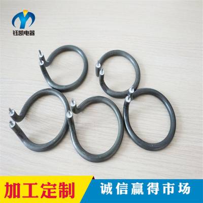 盐城钰凯非标定制 供应304不锈钢 耐高温 发绿 干烧电热管 发热管加热管 U型不锈钢加热管