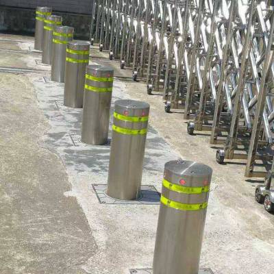 矿大路面用自动路障伸缩柱急速发货 kel-006地埋式升降柱操作简单