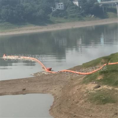 河道白色垃圾拦截浮体 电站上游拦污浮筒 水面漂浮物拦截索批发