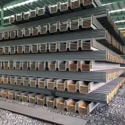 钢板桩支护施工方案 12米支撑钢板桩 Q345钢板桩
