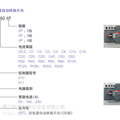 DPT63-CB010 C0.5 2P ABB˫Դת