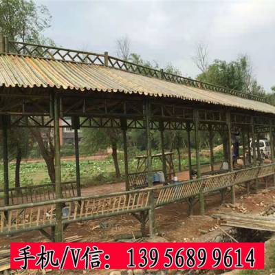 坡头竹篱笆 浙江省湖州市护栏塑钢护栏 竹栅栏鲜艳厚度足