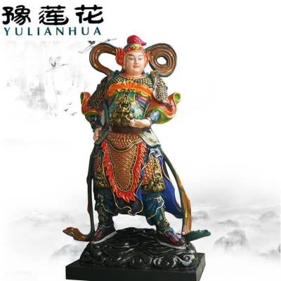 树脂雕塑伽蓝菩萨韦陀菩萨关公韦驮护法总持佛像寺庙专用摆件