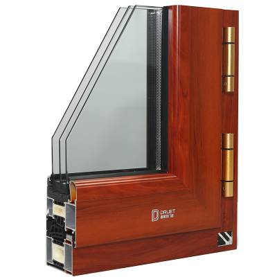 门窗***德鲁特门窗平开窗70系列断桥铝门窗