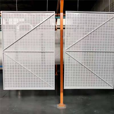 重庆外架钢板网 冲孔板安全钢网 标准化工地防护网 规格可定制