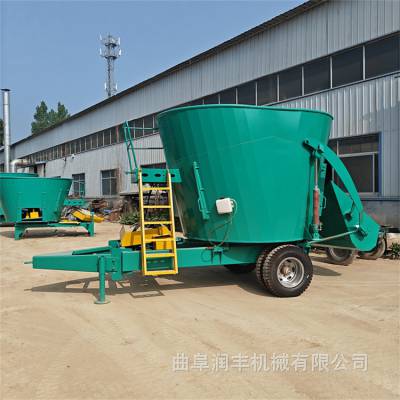 喂牛全日粮搅拌机 立式tmr牛场拌草机 畜牧场饲料混合机