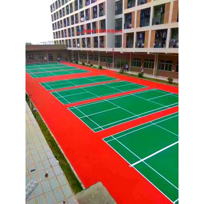 咸宁市体育设施篮球场面漆施工平面图，赤壁学校球场地胶坪面施工厂家