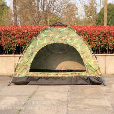 自动户外野营帐篷 迷彩自动帐篷双人双层防雨帐篷速开液压帐篷