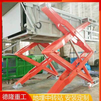 水平地埋式垃圾中转站 乡镇生活垃圾转运站 6方环卫站压缩设备