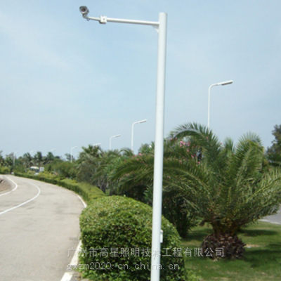 高星生产定制道路监控杆 监控立杆 摄像枪机球机立杆