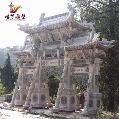 大理石石牌坊 寺庙公园牌坊全国发货