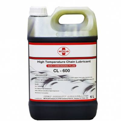 供应不积碳 600度高温链条油metalub- CL600 chain 用于玻璃 压铸链条润滑油