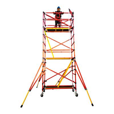 可移动快装绝缘脚手架电力检修配件活动爬梯变电站升降平台